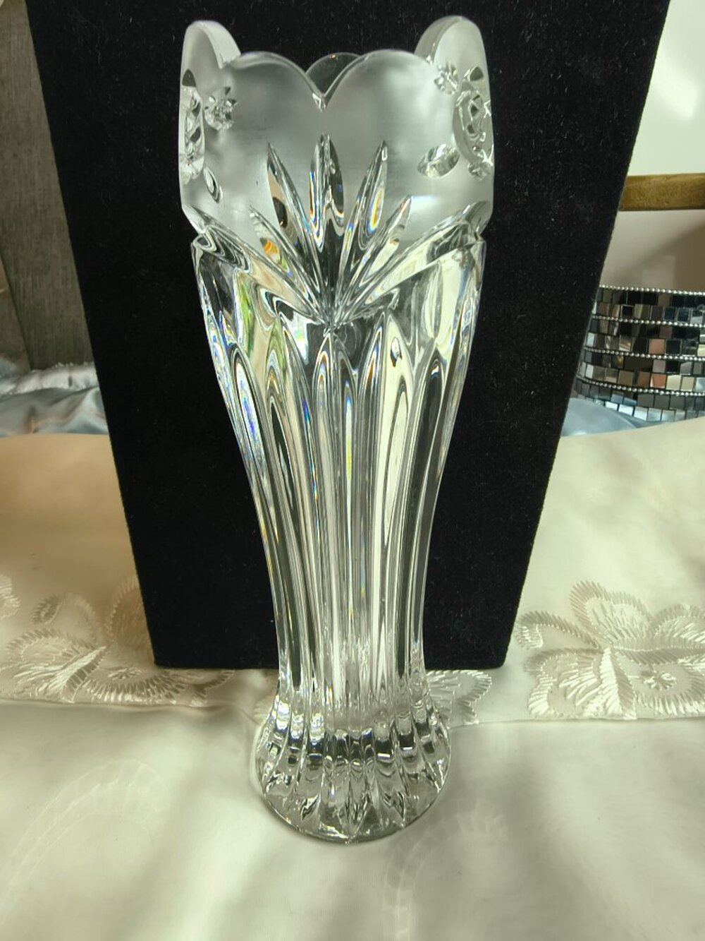 Oneida Crystal Rose Vase